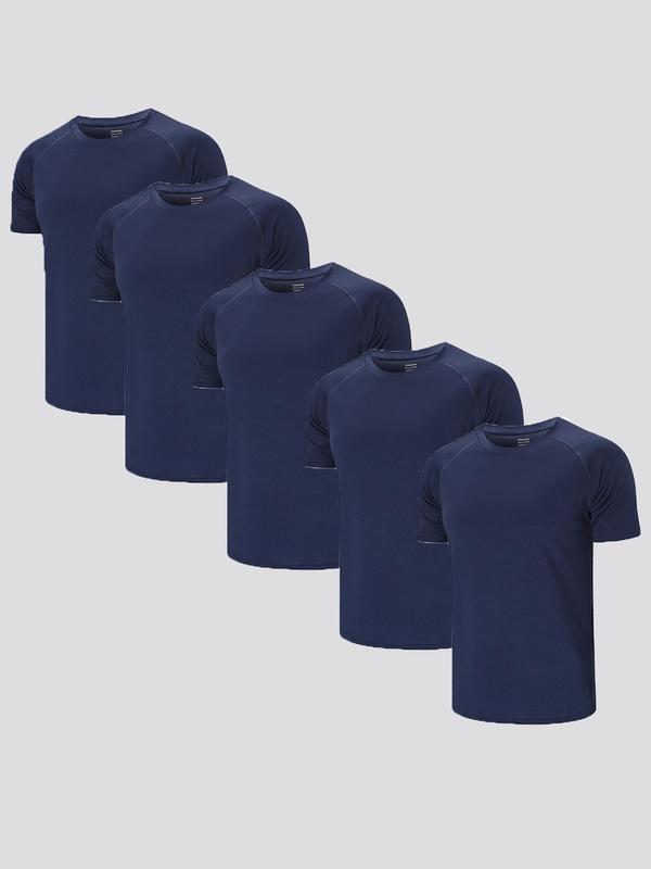 Men's Plain Fitness T-shirt (Set of 5)