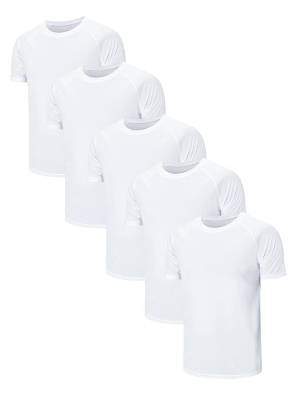 Men's Plain Fitness T-shirt (Set of 5)